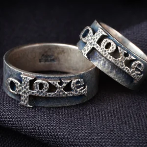 L’Ankh Love Unisex Sterling Silver Ring